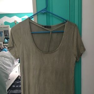 Olive T Cutout Tee